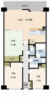 【間取り】 | ハイホーム鷺沼東