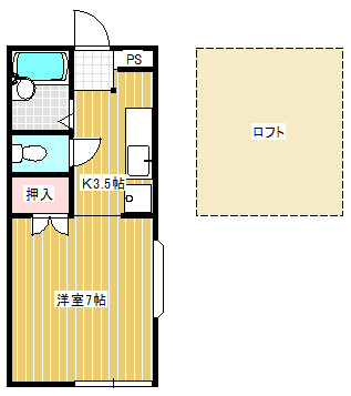 キャリーハイツⅠの間取り