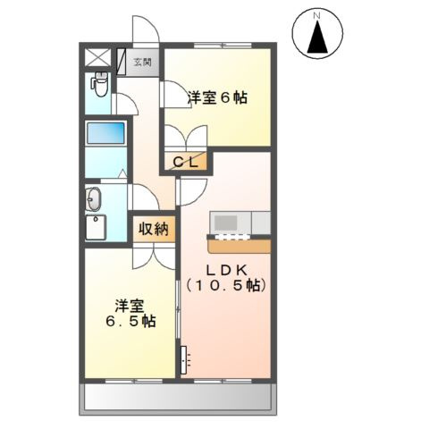 グリーンハイム松橋Ⅱの間取り