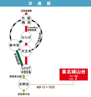 【地図】 | 泉北城山台二丁3-14号棟