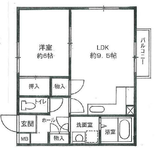 レジデンス南別府の間取り