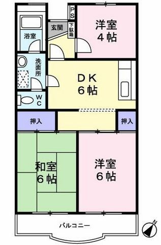 サンハイツコヤマの間取り