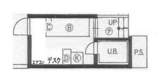 トップルーム目黒の間取り|間取りです。