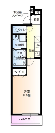 【間取り】 | フジパレス初芝駅東Ⅰ番館