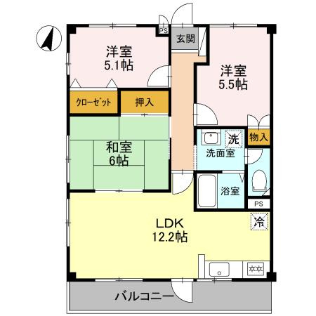 ディアコート21の間取り
