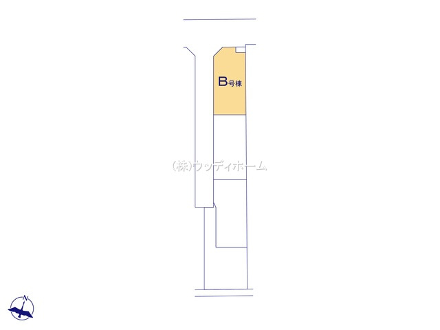 春日部市一ノ割　新築一戸建て　B号棟の区画図