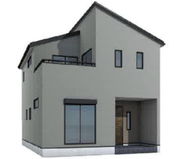 【外観パース】 | 東松山市高坂第2　リーブルガーデン　新築戸建　全4棟　3号棟 | イメージパースのため、実際とは異なる場合がございます。