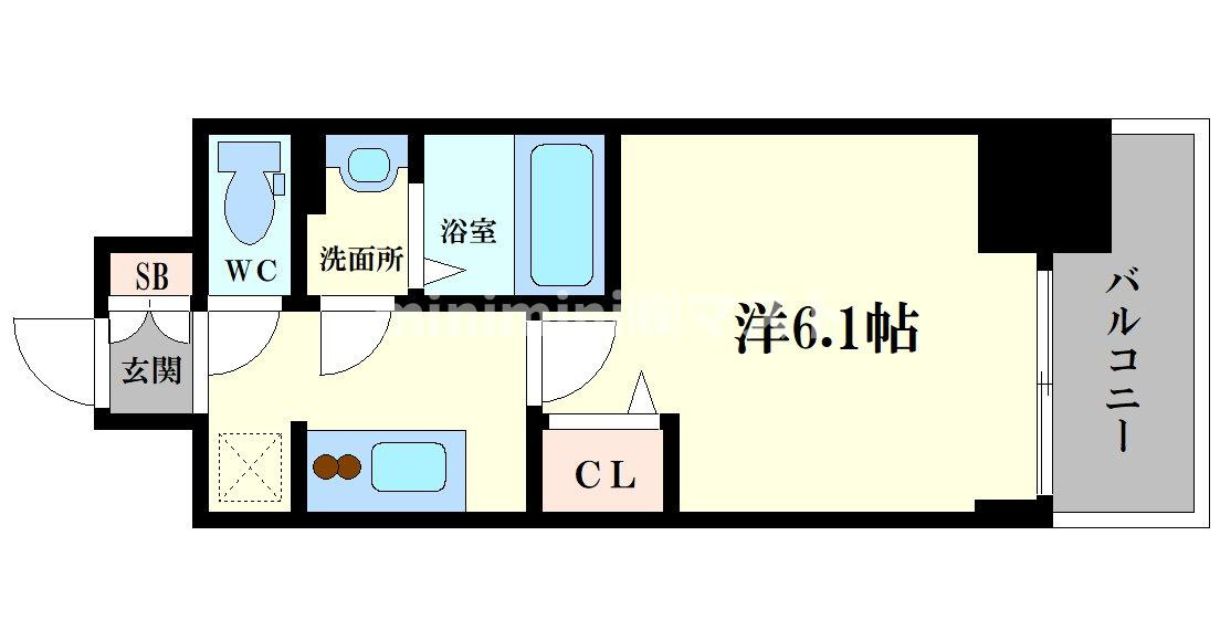 ファステート大正駅前トロフィの間取り