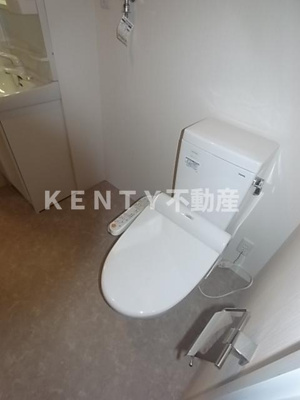 【トイレ】 | ハレモアナ大岡山 | 落ち着いた色調のトイレです