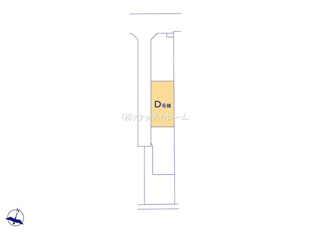 春日部市一ノ割　新築一戸建て　D号棟の区画図