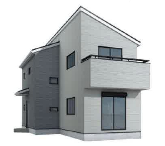 【外観パース】 | 東松山市高坂第2　リーブルガーデン　新築戸建　全4棟　4号棟 | イメージパースのため、実際とは異なる場合がございます。