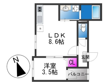【間取り】 | ハーモニーテラス今林