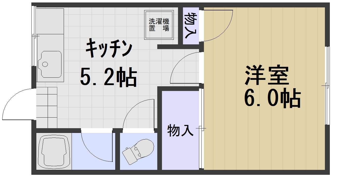 松南ハイツの間取り|※反転タイプ