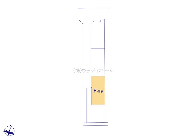 春日部市一ノ割　新築一戸建て　F号棟の区画図