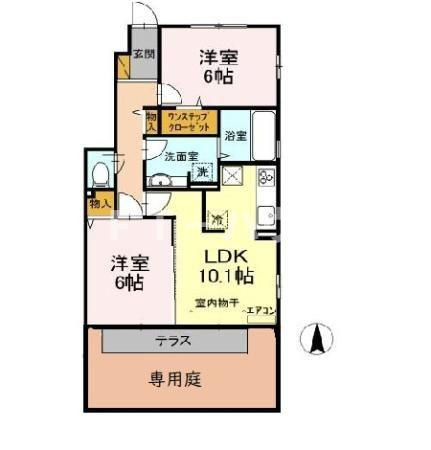 グランドゥール　Bの間取り