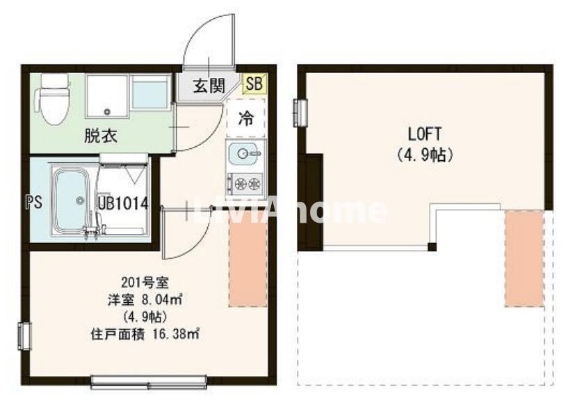 葛飾区高砂６丁目のアパートの間取り