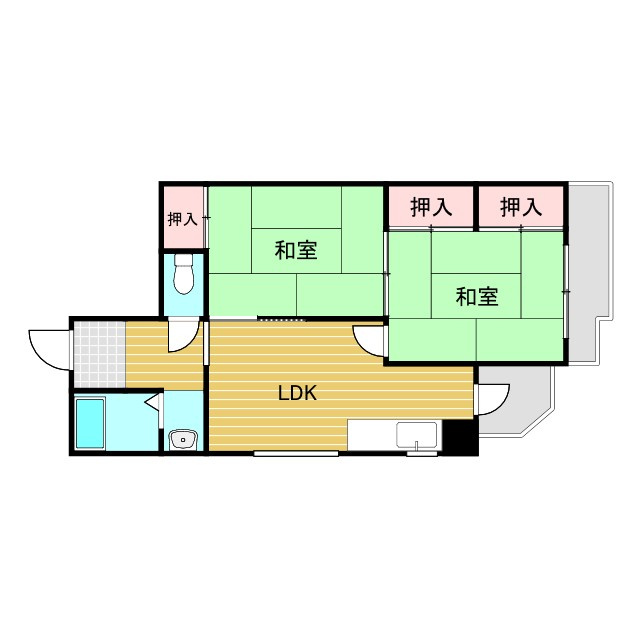 M：COURT南方の間取り
