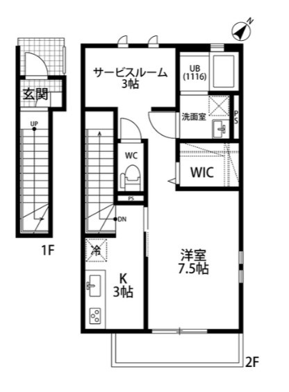 クレール　シンシアの間取り