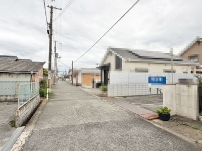 【前面道路含む現地写真】 | 上野町西　売土地 | 南海本線「和泉大宮」駅まで徒歩８分！毎日の通勤・通学に便利ですね♪