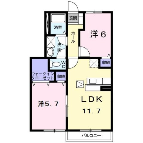 【間取り】 | ヴィラコンフォートＡ