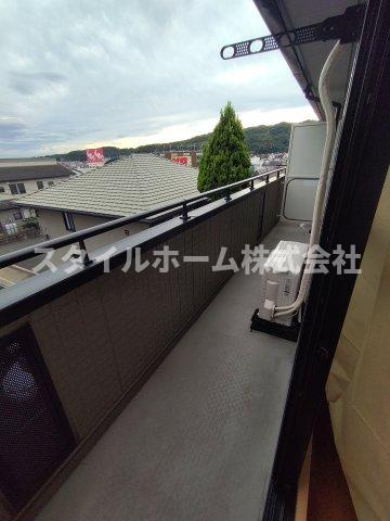 リヴェール後田Aのバルコニー