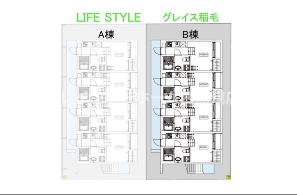 グレイス稲毛の区画図