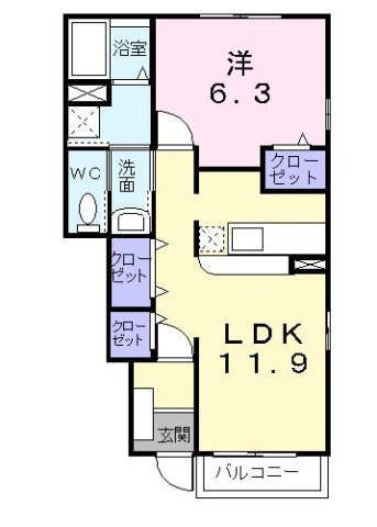【間取り】 | チェルシーＢ