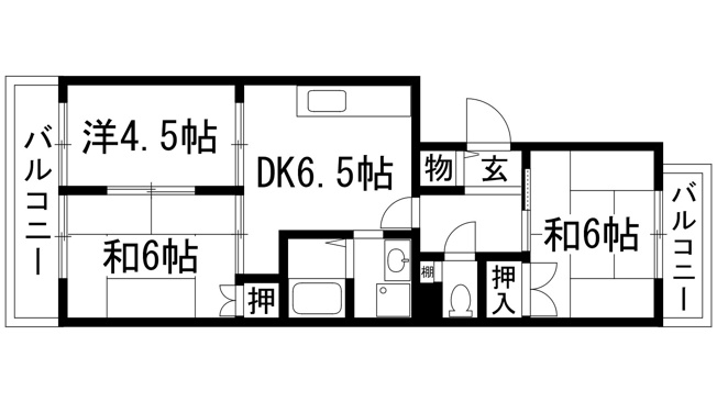 【間取り】 | アルビス池田101号棟