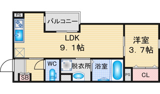 【間取り】 | プライムシールド寺崎 | 略図の為、現状優先