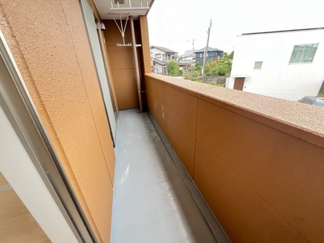 熊本市南区八幡１０丁目のアパートのバルコニー