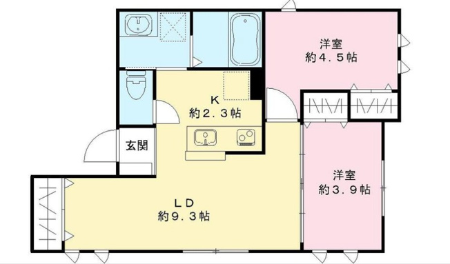 【間取り】 | パセオ　ヴィラ