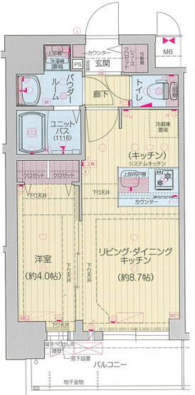 【間取り】 | プレリス北巽駅前ラバルス