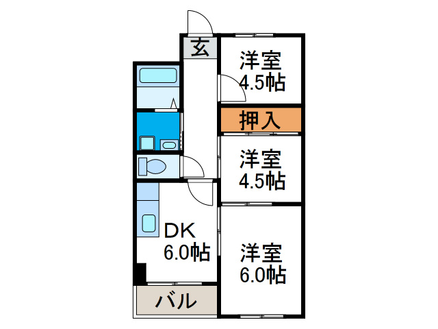 グランソシエ大正の間取り