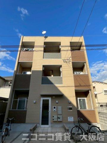 大阪市西淀川区千舟３丁目のアパートの外観