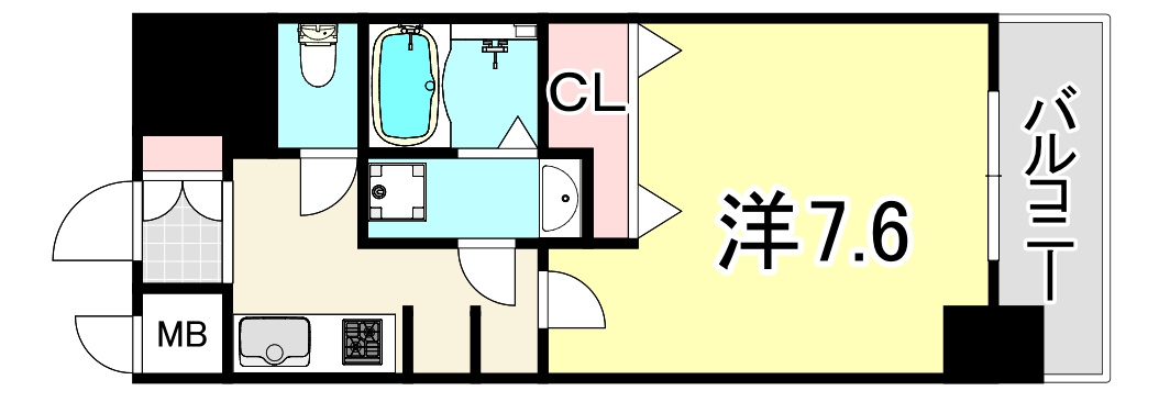 エクセルコート昭和通Bright　Placeの間取り
