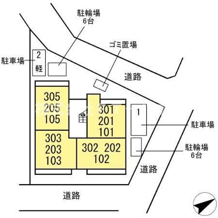 コーラル西船橋の区画図