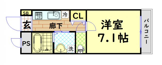 【間取り】 | スワンズ難波パークビュー