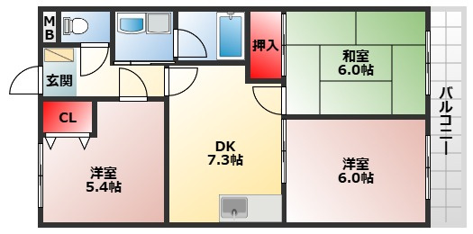 【間取り】 | グランエクセル和泉