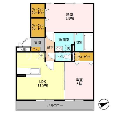 リビングタウンみつわ台の間取り