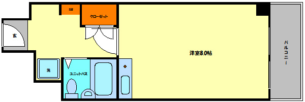 エルデ大手前の間取り