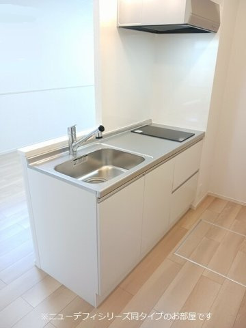 カーサ　福岡　Ⅲのキッチン|コンパクトなキッチンで掃除もラクラク