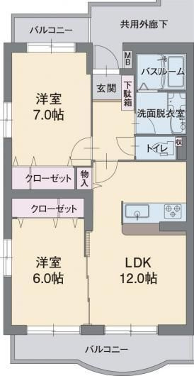 アビタシオンＡの間取り