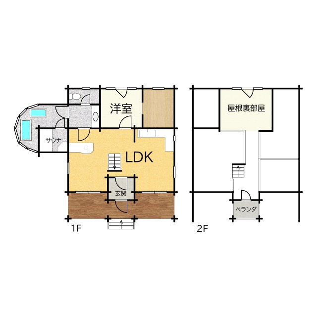 【中古】平　高瀬ハイランドの間取り