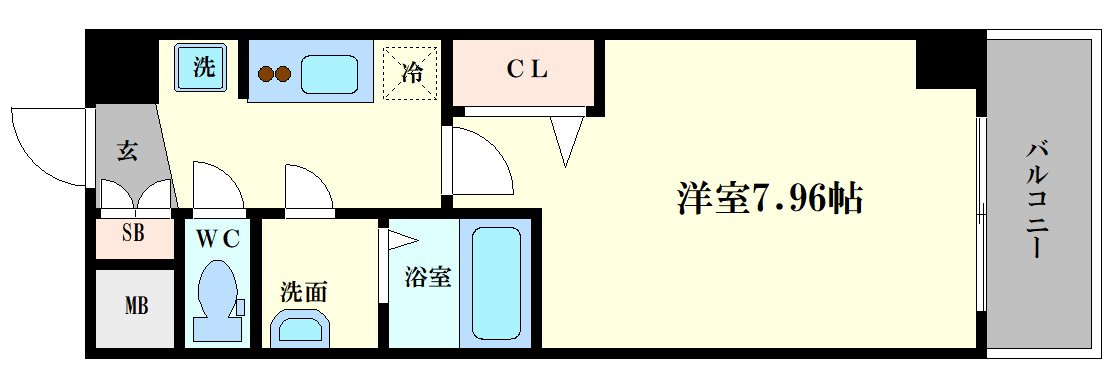 ラヴィータ難波元町(旧:TOYOTOMI STAY Premium 難波元町の間取り