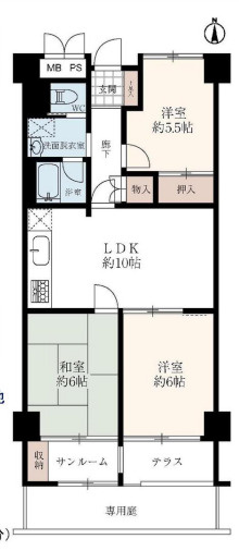 ジークレフ甲南の間取り