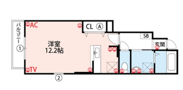 ヴィラフォレストの間取り