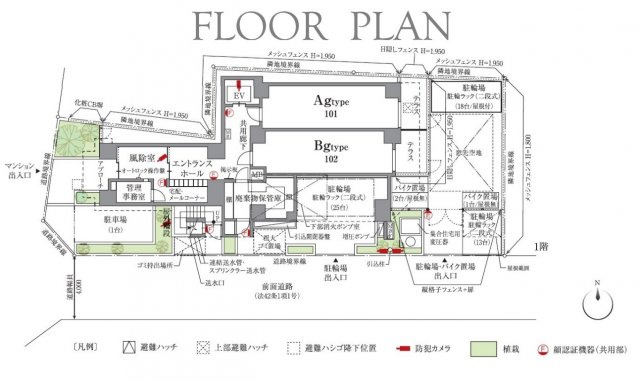 クレイシアIDZ(アイズ)蒲田の区画図