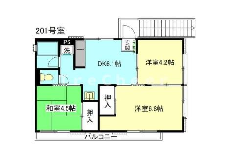 【間取り】 | コーポ馬淵