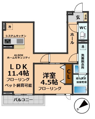 【間取り】 | セレスティア桜上水