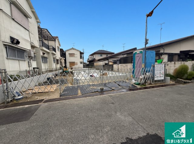 ◆堺市美原区阿弥　新築一戸建ての外観|現在建築中！落ち着いた街並みで新生活を始めることが出来そう！周辺の物件も併せてご紹介させて頂きます！